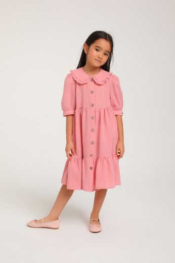 Picture of Lome Kids L08 PINK Girl Dress