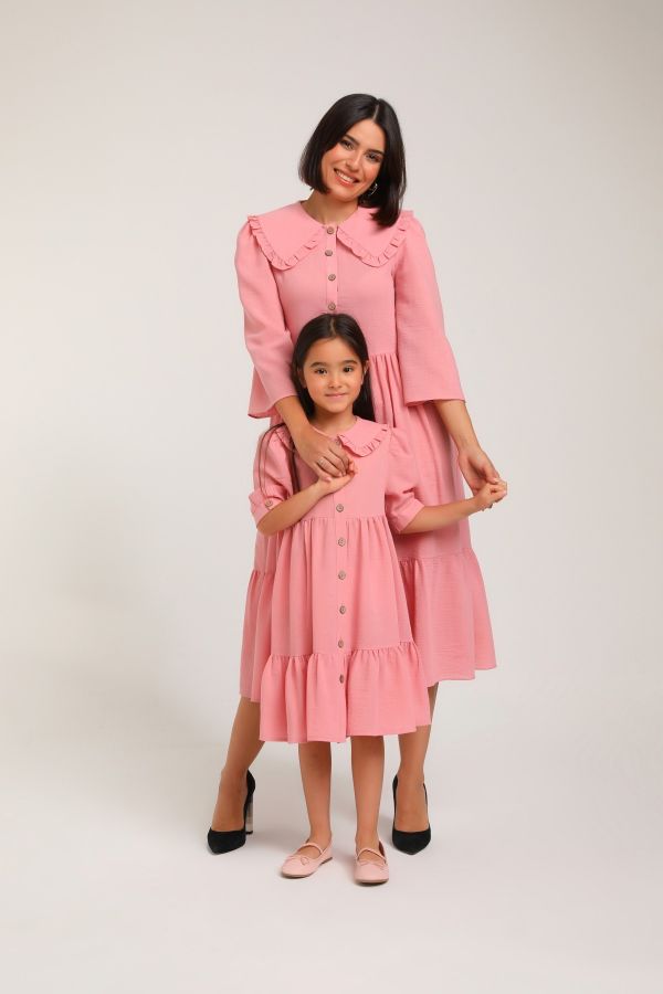 Picture of Lome Kids L08 PINK Girl Dress