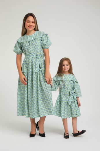 Picture of Lome Kids L39 GREEN Girl Dress