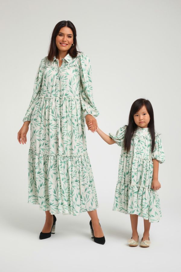 Picture of Lome Kids L22 GREEN Girl Dress