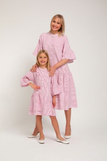 Picture of Lome Kids L04 PINK Girl Dress