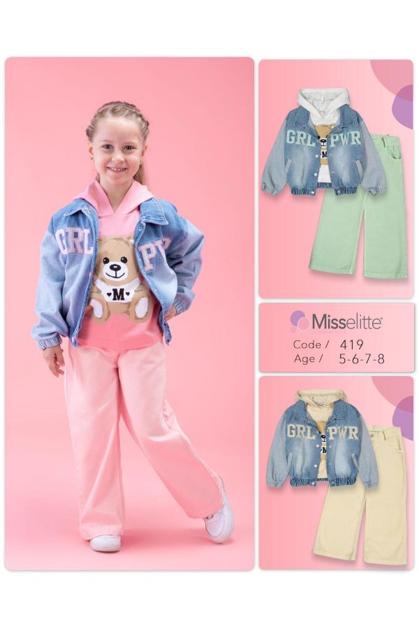 Picture of Misselitte 419 PINK Girl Suit