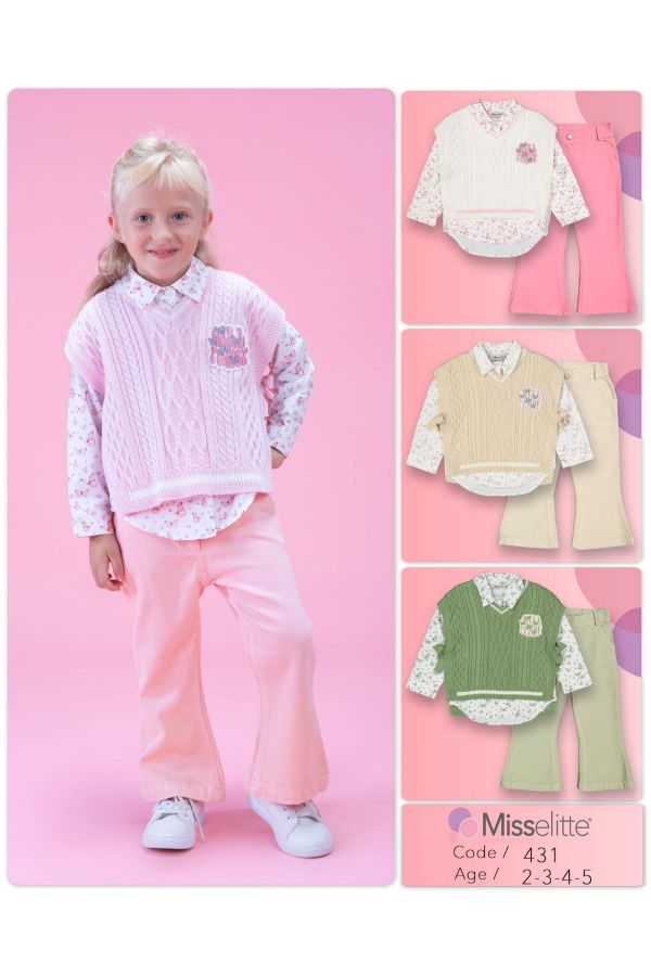 Picture of Misselitte 431 PINK Girl Suit