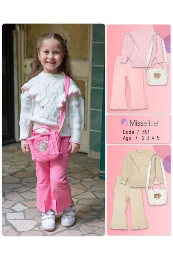 Picture of Misselitte 391 IVORY Girl Suit