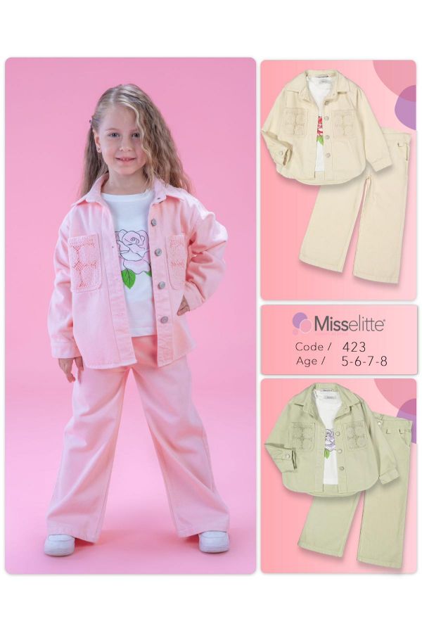 Picture of Misselitte 423 PINK Girl Suit
