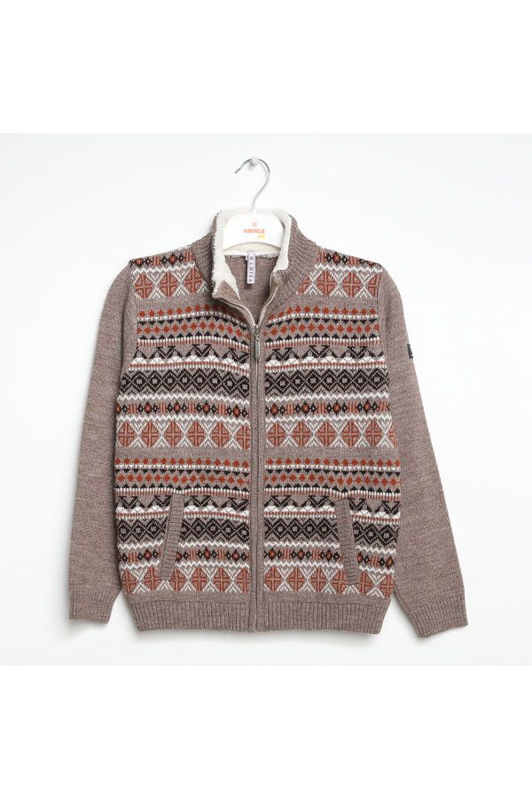 Picture of Nanica 322414 MINK Boys Cardigan
