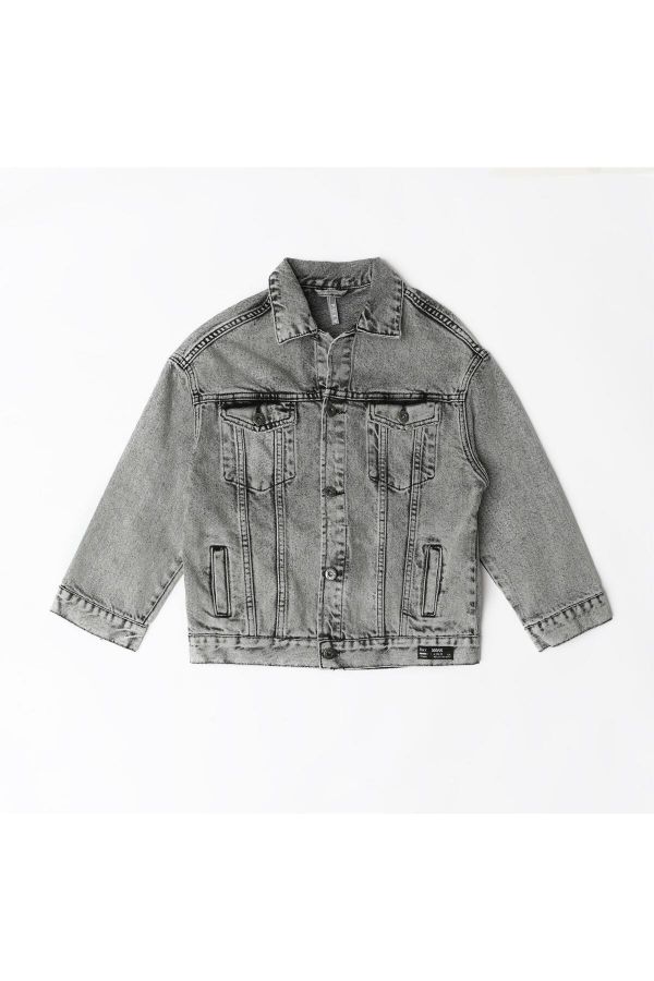 Picture of Nanica 122502 GREY Boy Jean Jacket