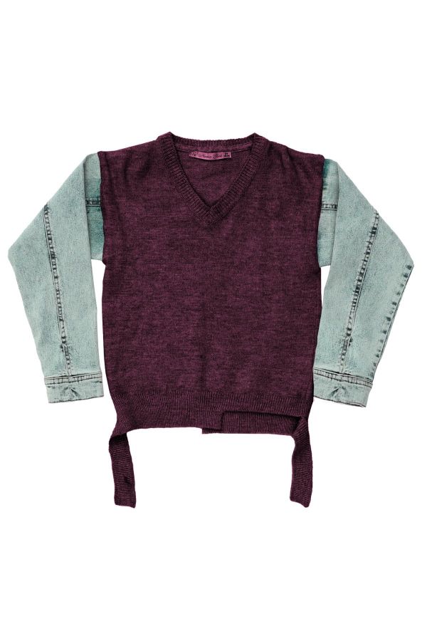 Изображение Nanica 420407 ФИОЛЕТОВЫЙ  свитер для девочек