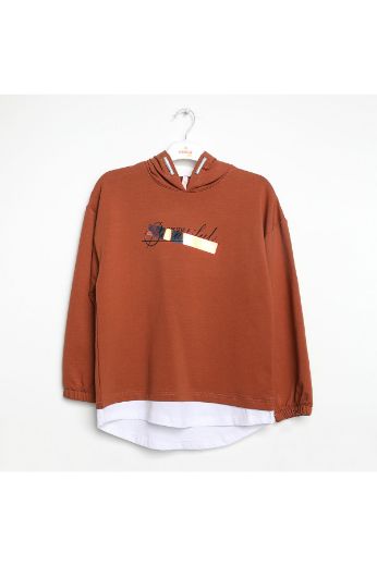 Nanica 422313 KAHVE Kız Çocuk Sweatshirt resmi