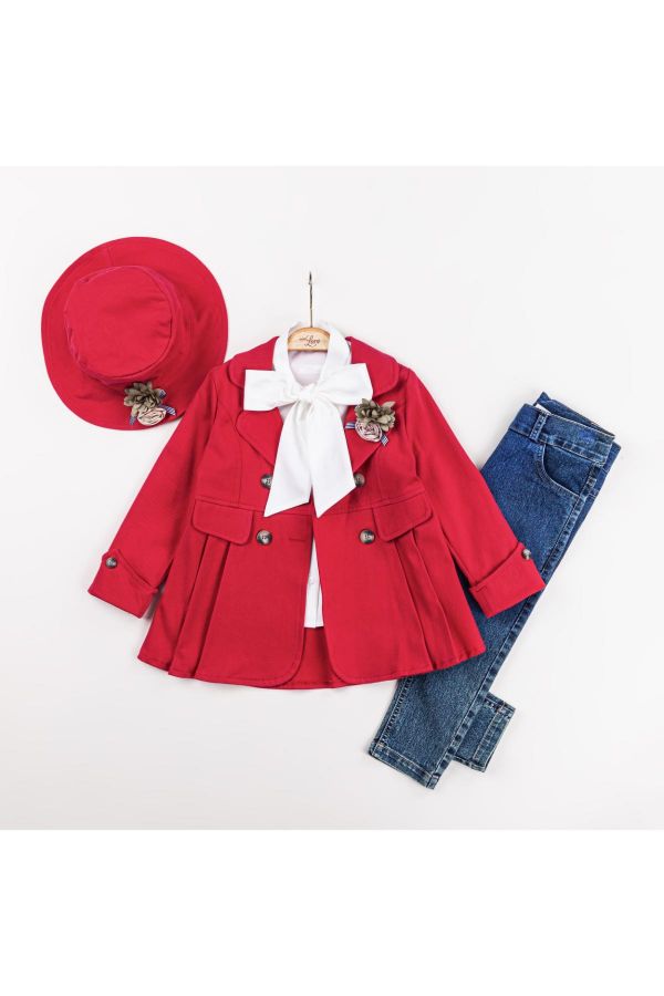 Picture of Miss Lore 5607 RED Girl Suit