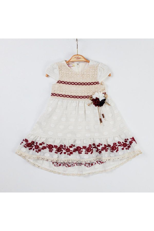 Picture of Miss Lore 5111 BURGUNDY Girl Dress