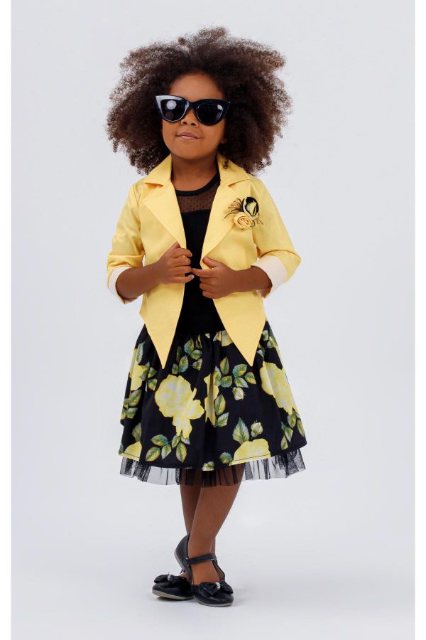 Picture of Miss Lore 5301 YELLOW Girl Suit