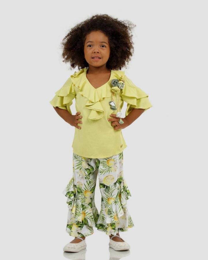 Picture of Miss Lore 5131 GREEN Girl Suit