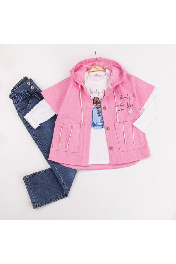 Picture of Miss Lore 5627 PINK Girl Suit