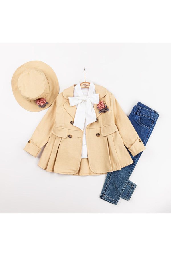 Picture of Miss Lore 5607 BEIGE Girl Suit