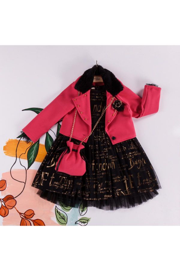 Picture of Miss Lore 5216 POMEGRANATE Girl Suit