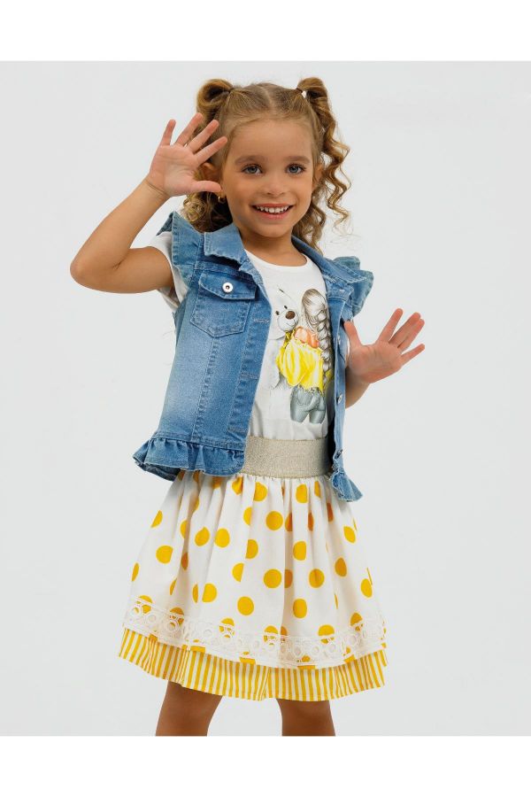 Picture of Miss Lore 5318 YELLOW Girl Suit