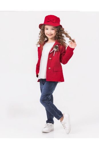 Picture of Miss Lore 5608 RED Girl Suit