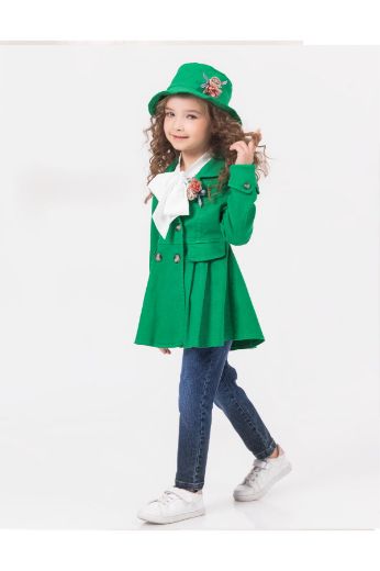 Picture of Miss Lore 5607 DARK GREEN Girl Suit