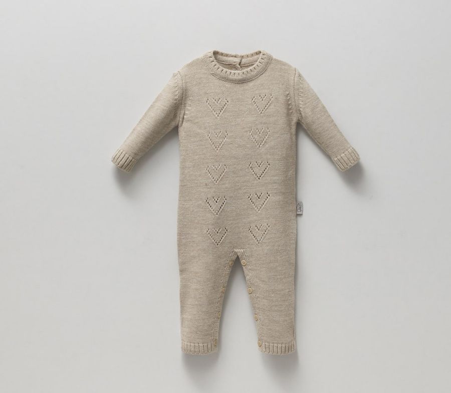 Picture of TAFYY BABY 14014 BEIGE Baby Overalls