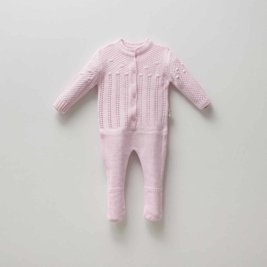 Picture of TAFYY BABY 14005 PINK Baby Suit