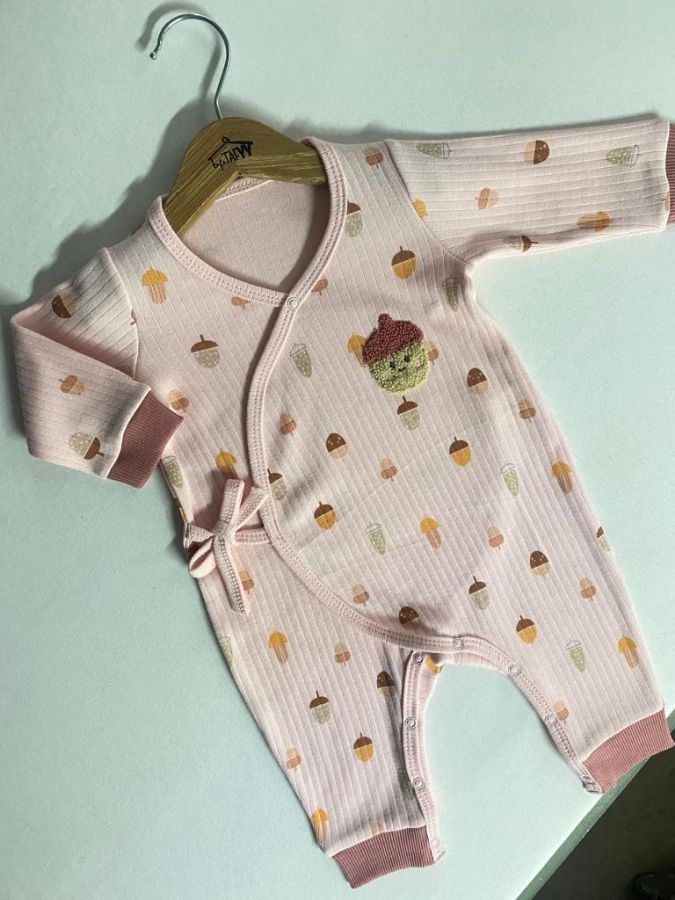 Picture of TAFYY BABY 50713 DRIED ROSE Baby Overalls