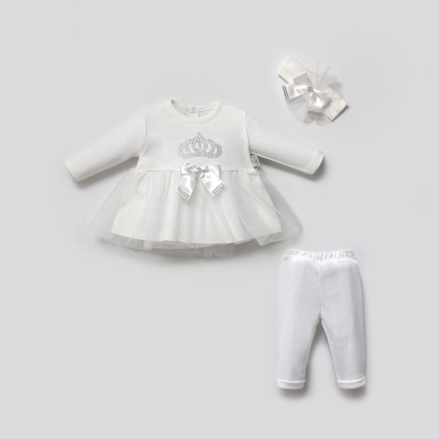 Изображение TAFYY BABY 60052 ЭКРЮ Детксий костюм для младенцев