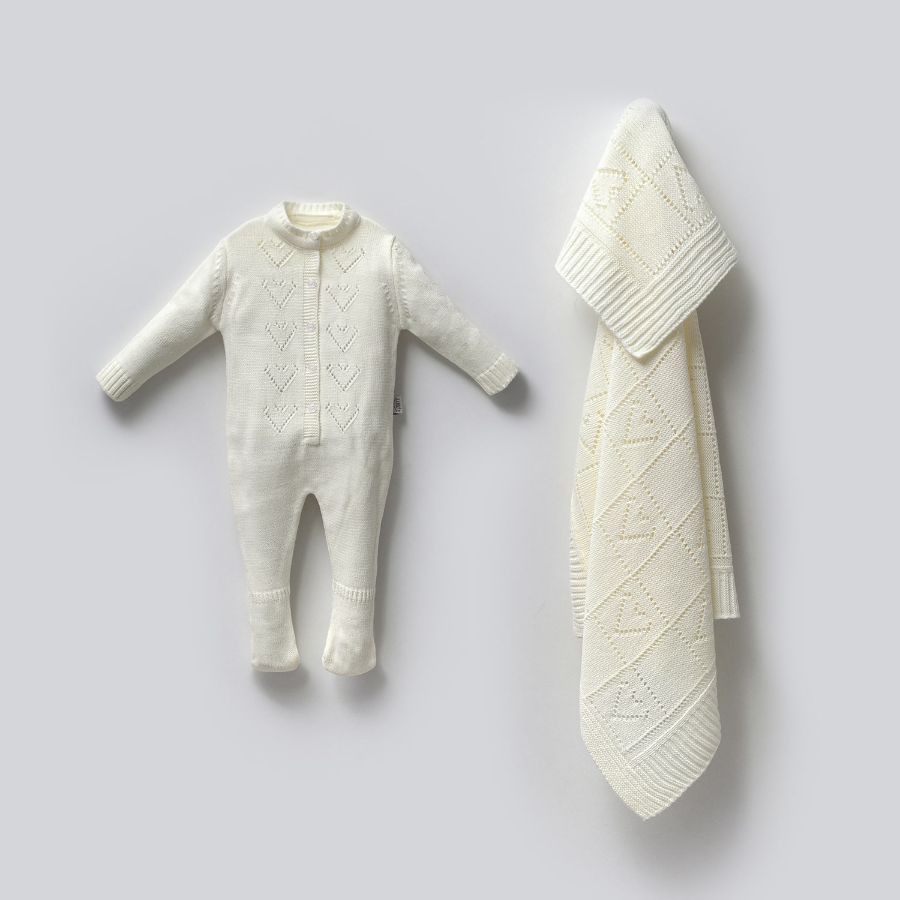 Picture of TAFYY BABY 14004 ECRU Baby Suit