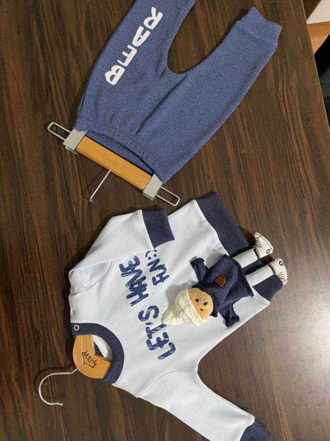 Picture of TAFYY BABY 60597 INDIGO Baby Suit