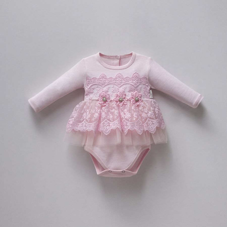 Picture of TAFYY BABY 25019 PINK Baby Bodysuit