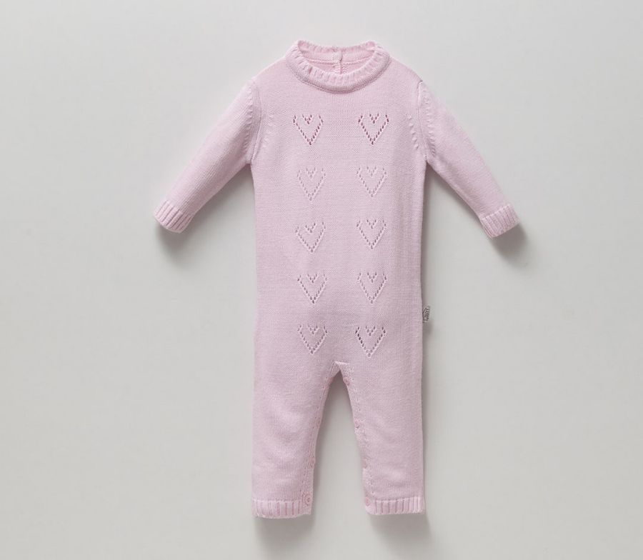 Picture of TAFYY BABY 14014 PINK Baby Overalls