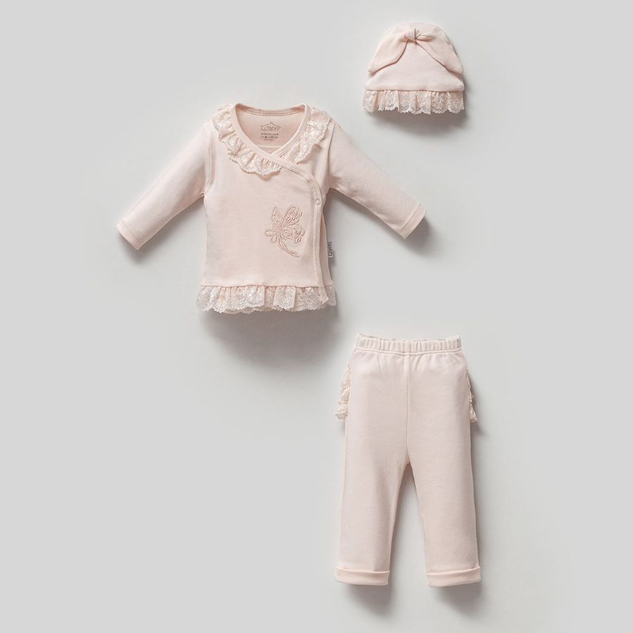 Picture of TAFYY BABY 80164 SALMON Baby Suit