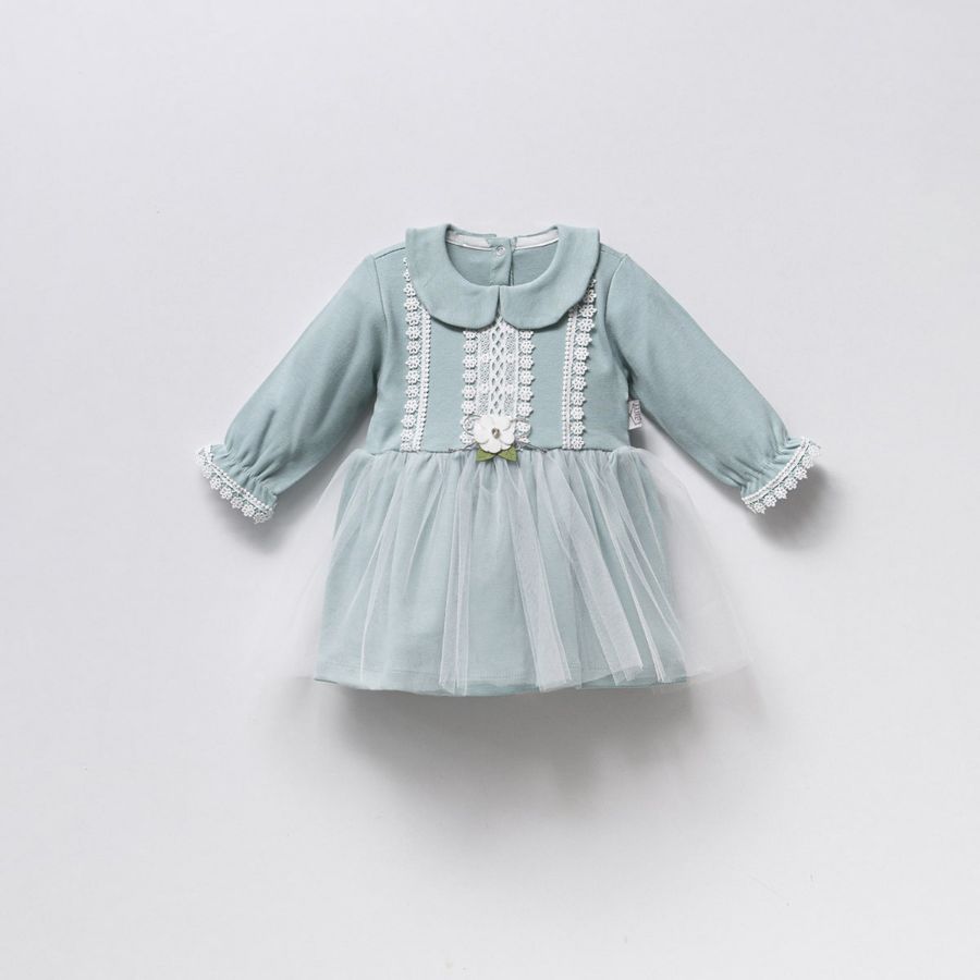 Picture of TAFYY BABY 90113 MINT Baby Dress