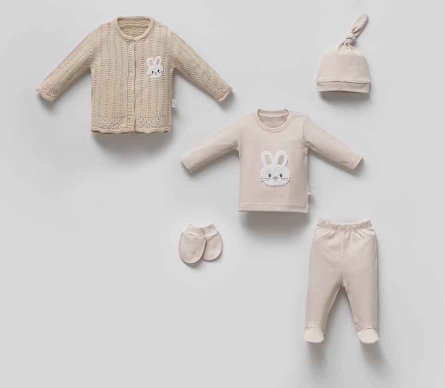 Picture of TAFYY BABY 30208 BEIGE Baby Suit