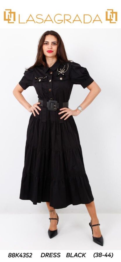 Picture of Lasagrada 88K4352 BLACK Women Dress