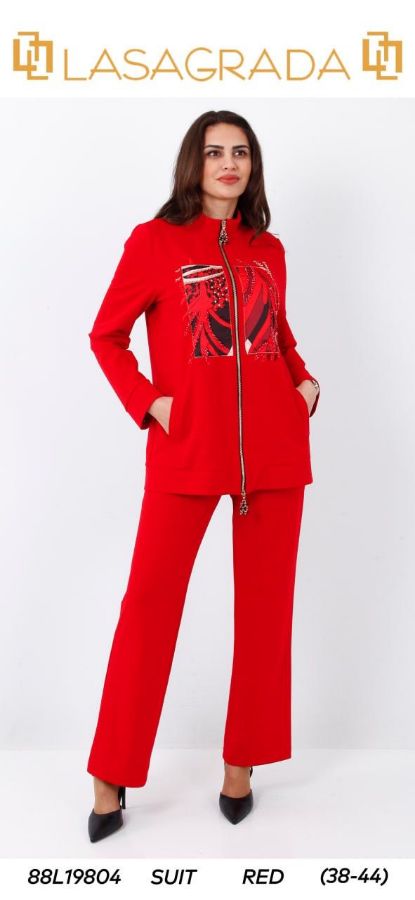 Picture of Lasagrada 88L19804 RED Women Suit