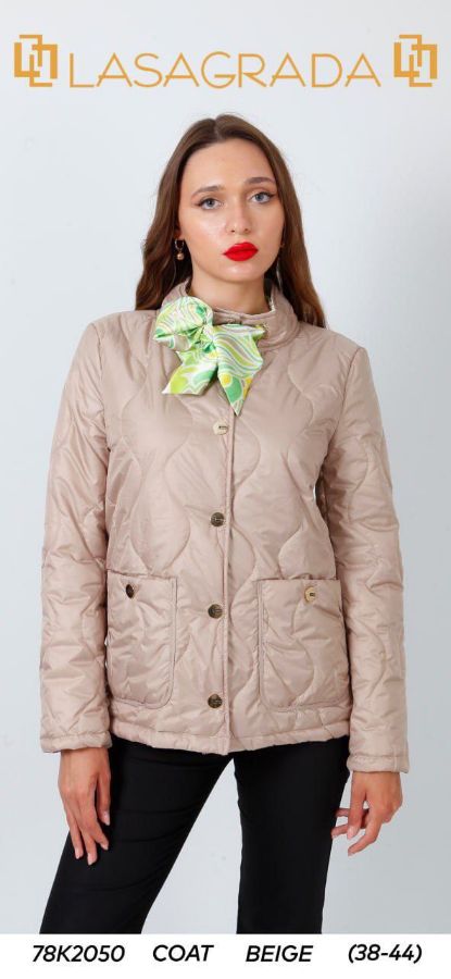 Picture of Lasagrada 78K2050 BEIGE Women Puffer Coat
