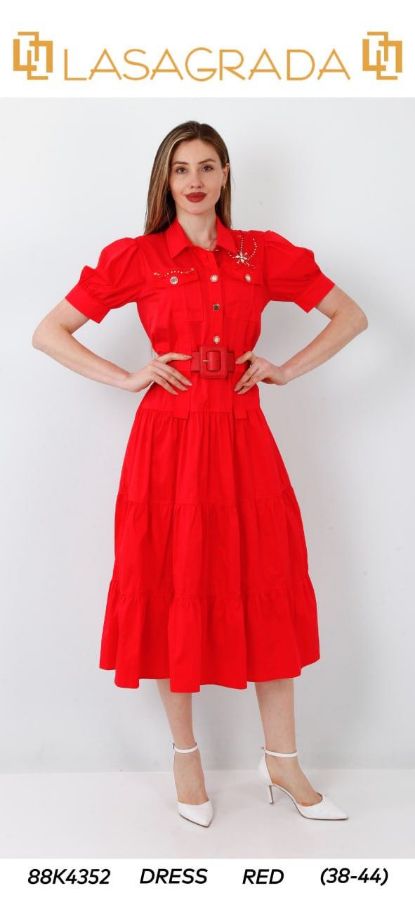 Picture of Lasagrada 88K4352 RED Women Dress