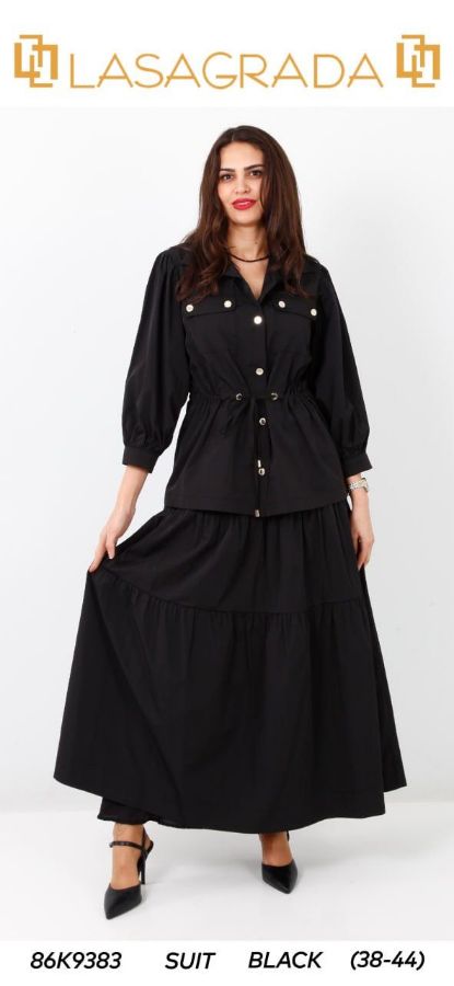 Picture of Lasagrada 86K9383 BLACK Women Suit