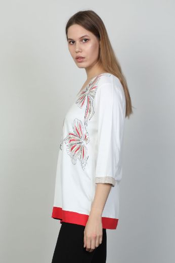 Picture of First Orme 260 RED Women Blouse