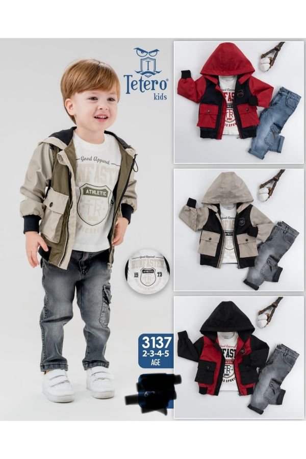 Picture of Tetero Kids 3137 NAVY BLUE Boy Suit