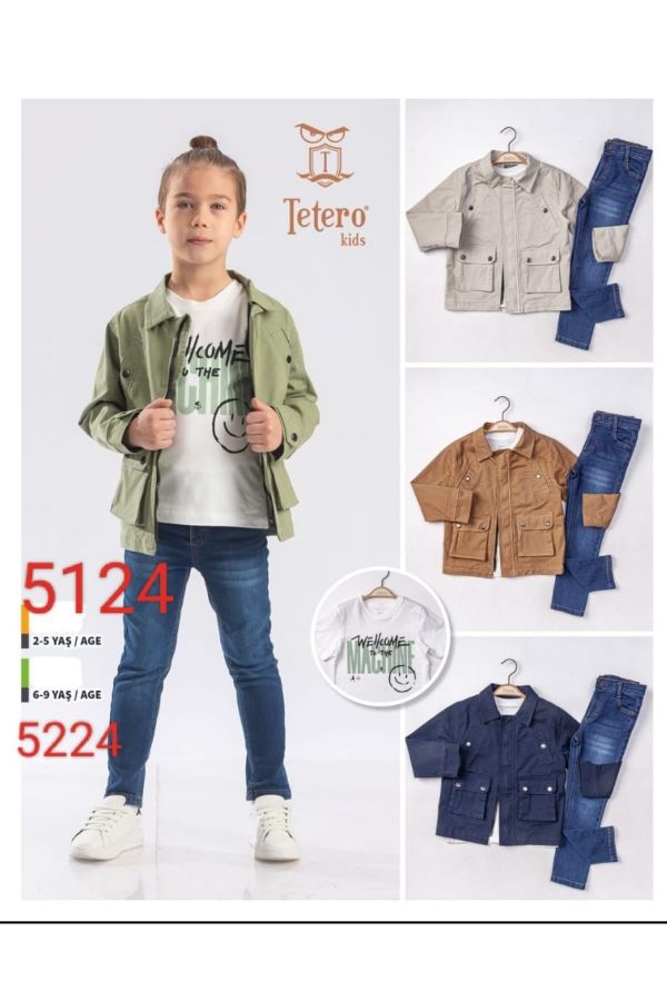 Picture of Tetero Kids 5124 KHAKI Boy Suit