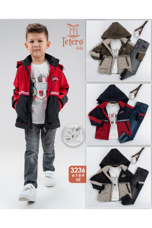 Picture of Tetero Kids 3236 KHAKI Boy Suit
