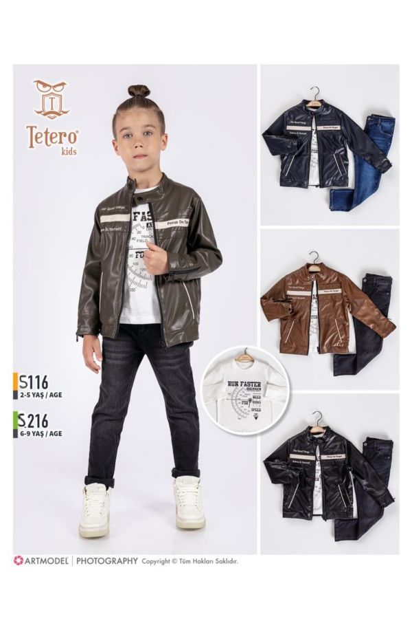 Picture of Tetero Kids 5116 CAMEL Boy Suit