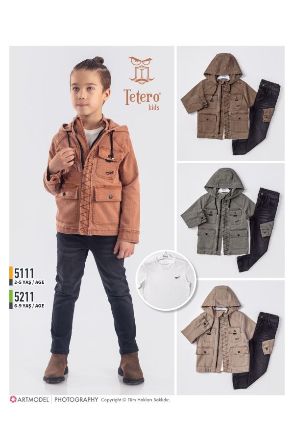 Picture of Tetero Kids 5111 BROWN Boy Suit