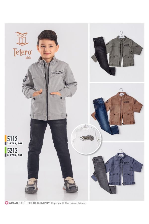 Изображение Tetero Kids 5112 ЦВЕТ ХАКИ Детский костюм для мальчиков