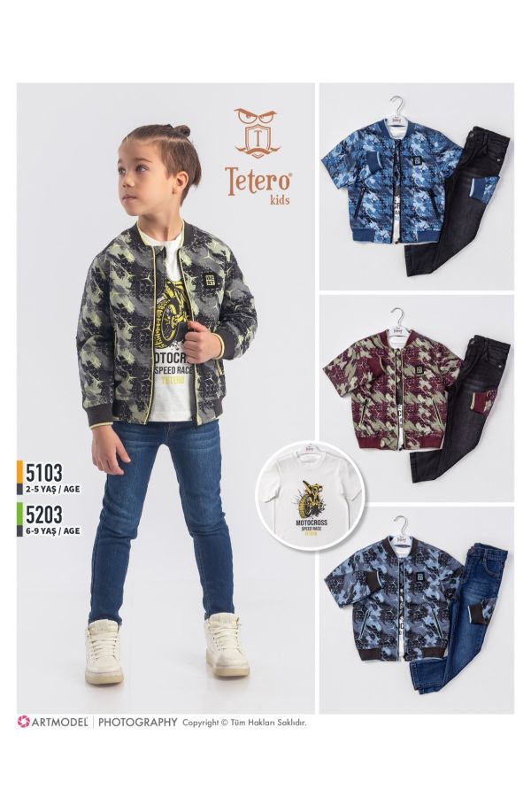 Picture of Tetero Kids 5103 BURGUNDY Boy Suit