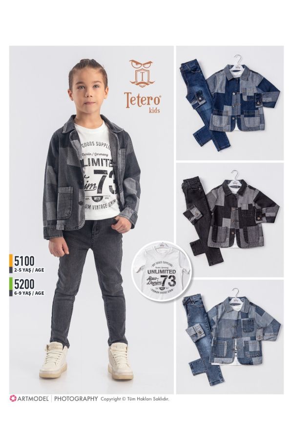 Picture of Tetero Kids 5100 BLACK Boy Suit