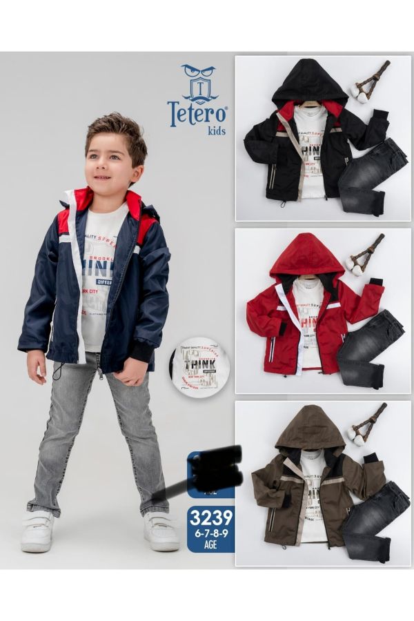 Picture of Tetero Kids 3239 KHAKI Boy Suit