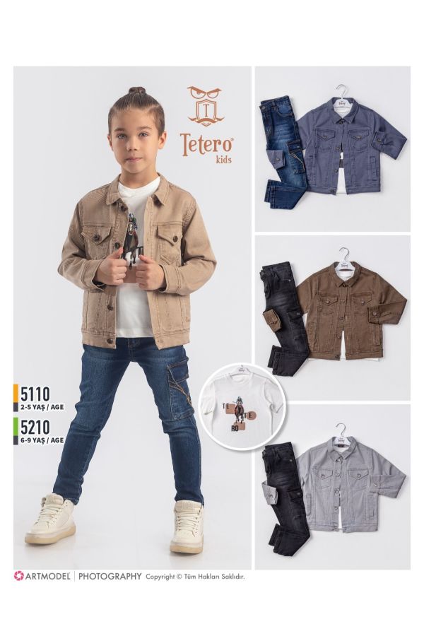 Изображение Tetero Kids 5110 ИНДИГО Детский костюм для мальчиков